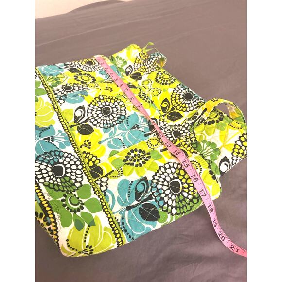 Vera Bradley Go Round Tote Bag in Retired Lime Green Pattern - Picture 8 of 8